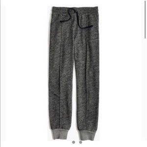 Mile(s) by Madewell Dark marled pintuck Heather Grey Jogger Sweatpants